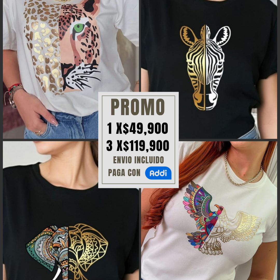 🔥 Promo Exclusiva: Pack de 3 Camisetas – LÃnea Sombra de Oro 🔥