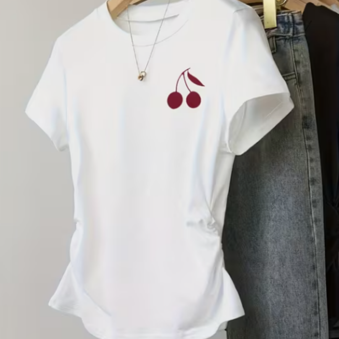Camiseta Oversize " little cherry" – Estampado