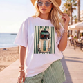 Camiseta Oversize "beach car" – Estampado