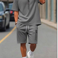 Conjunto de verano en algodon Premium- Gris