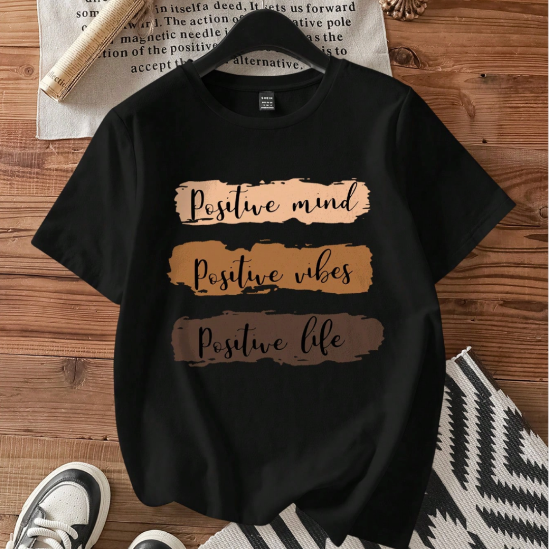 Camiseta Oversize "positive – Estampado
