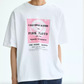 Camiseta Premium en Algodón Estampada Hombre- pink