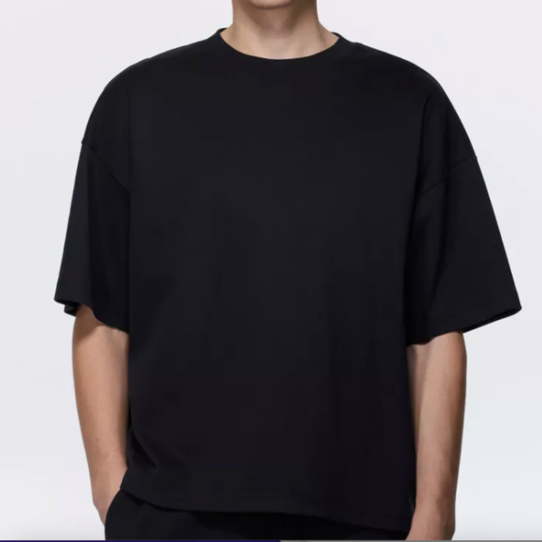 Camiseta Premium en Algodón Estampada Hombre-Black