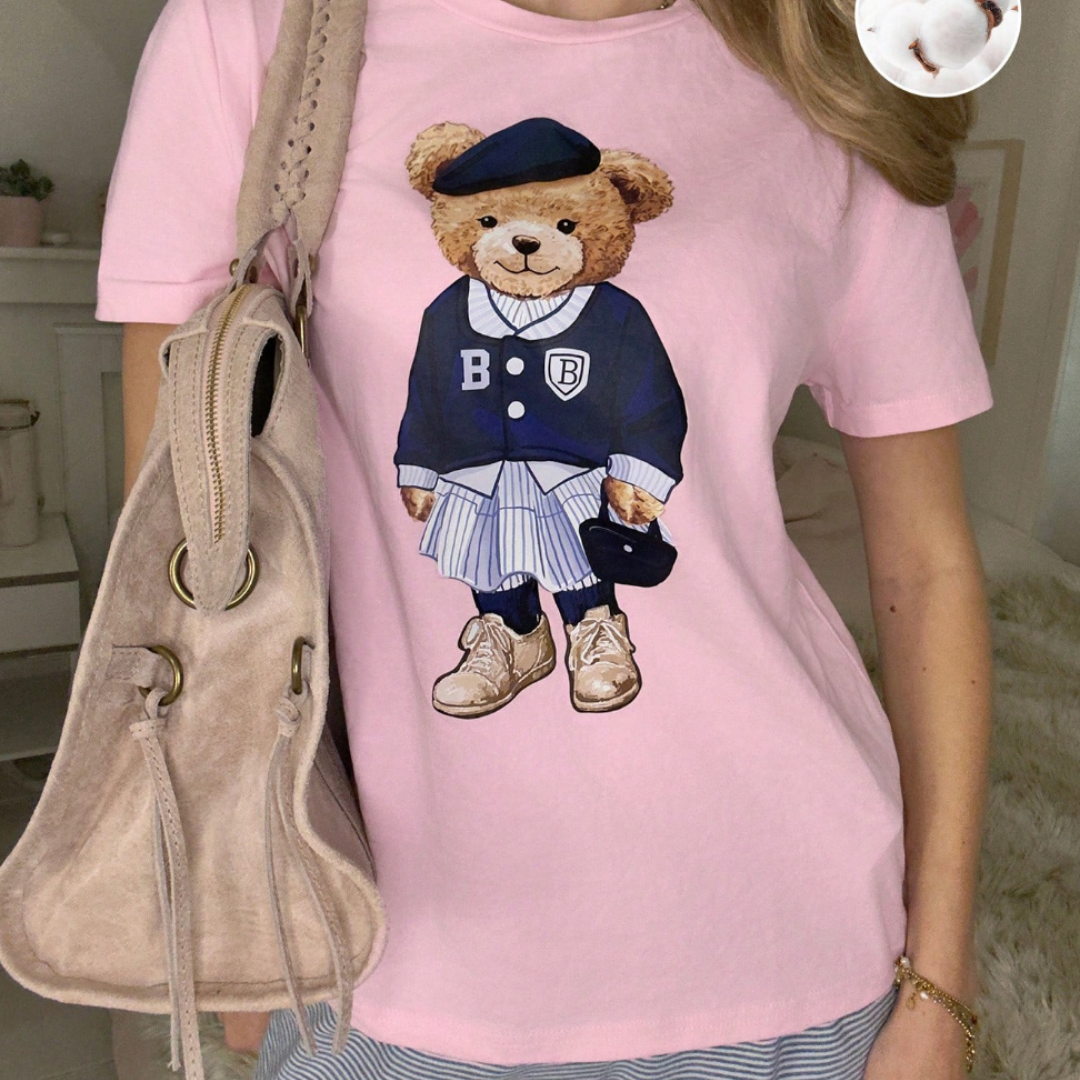 Camiseta Oversize "campus cutie – Estampado