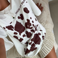 Camiseta Oversize "muu coffe" – Estampado