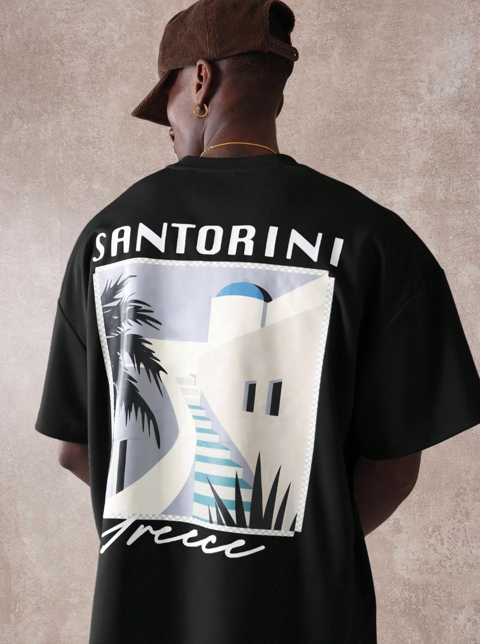 Camiseta Premium en Algodón Estampada Hombre- santo