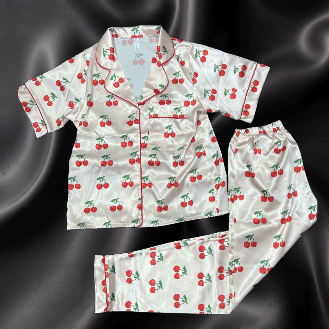 Pijama Luxury cerezas