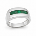 Anillo en Plata 925 con Esmeralda Natural