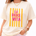 Camiseta Oversize “La Dolce Vita” para Mujer – Estampado