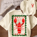 Camiseta Oversize “Lobster” para Mujer – Estampado