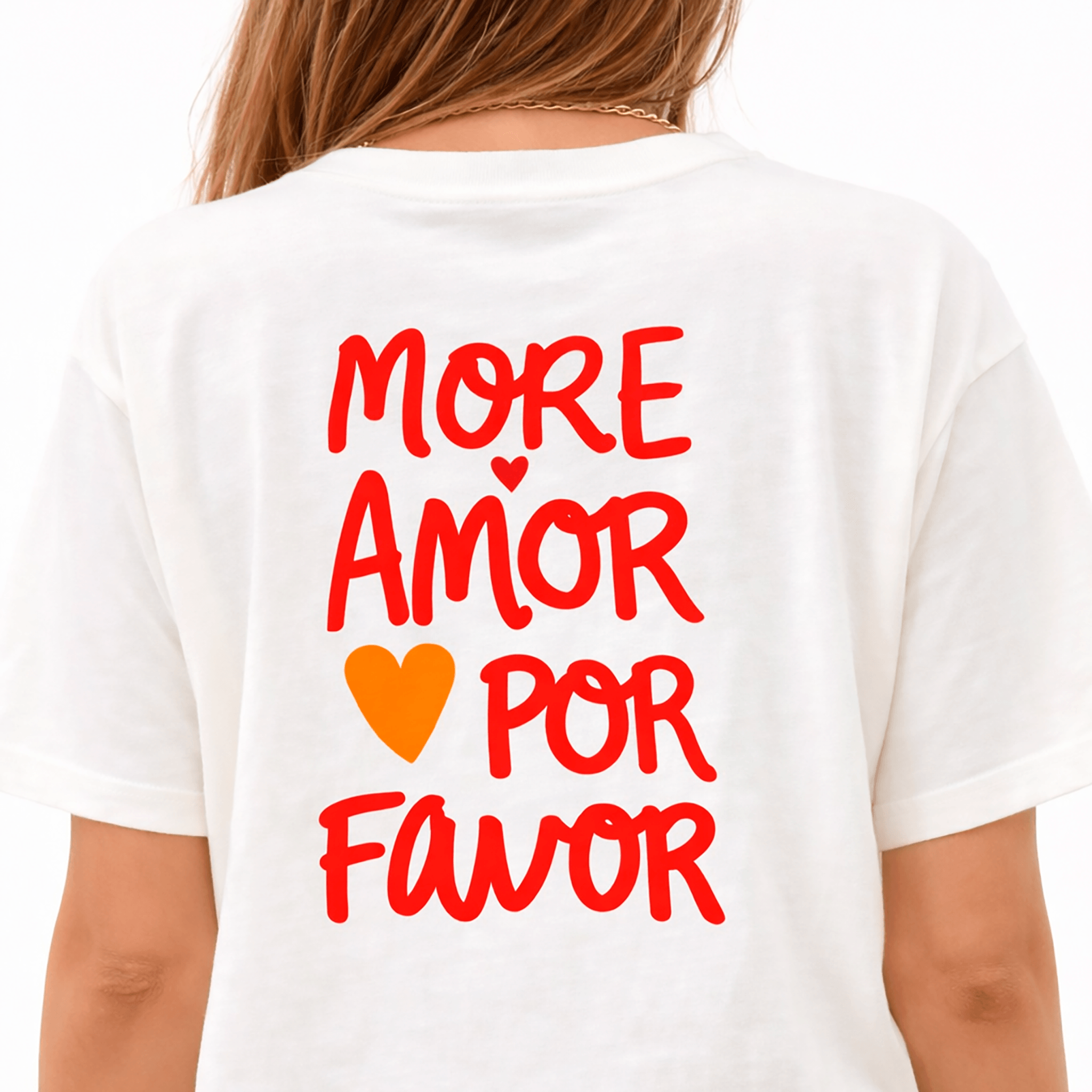 Camiseta Oversize “More Amor” para Mujer – Estampado