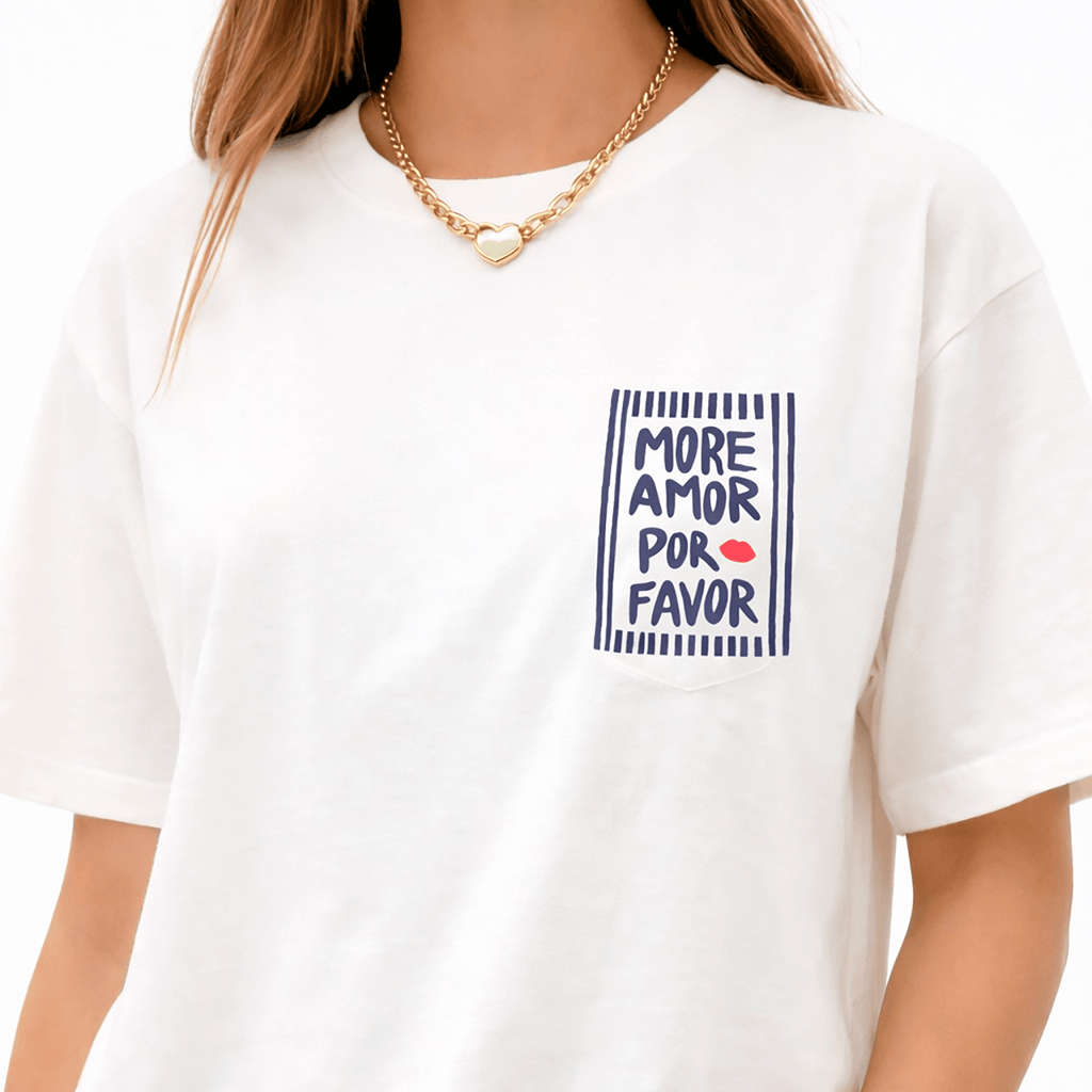 Camiseta Oversize “More Amor” para Mujer – Estampado