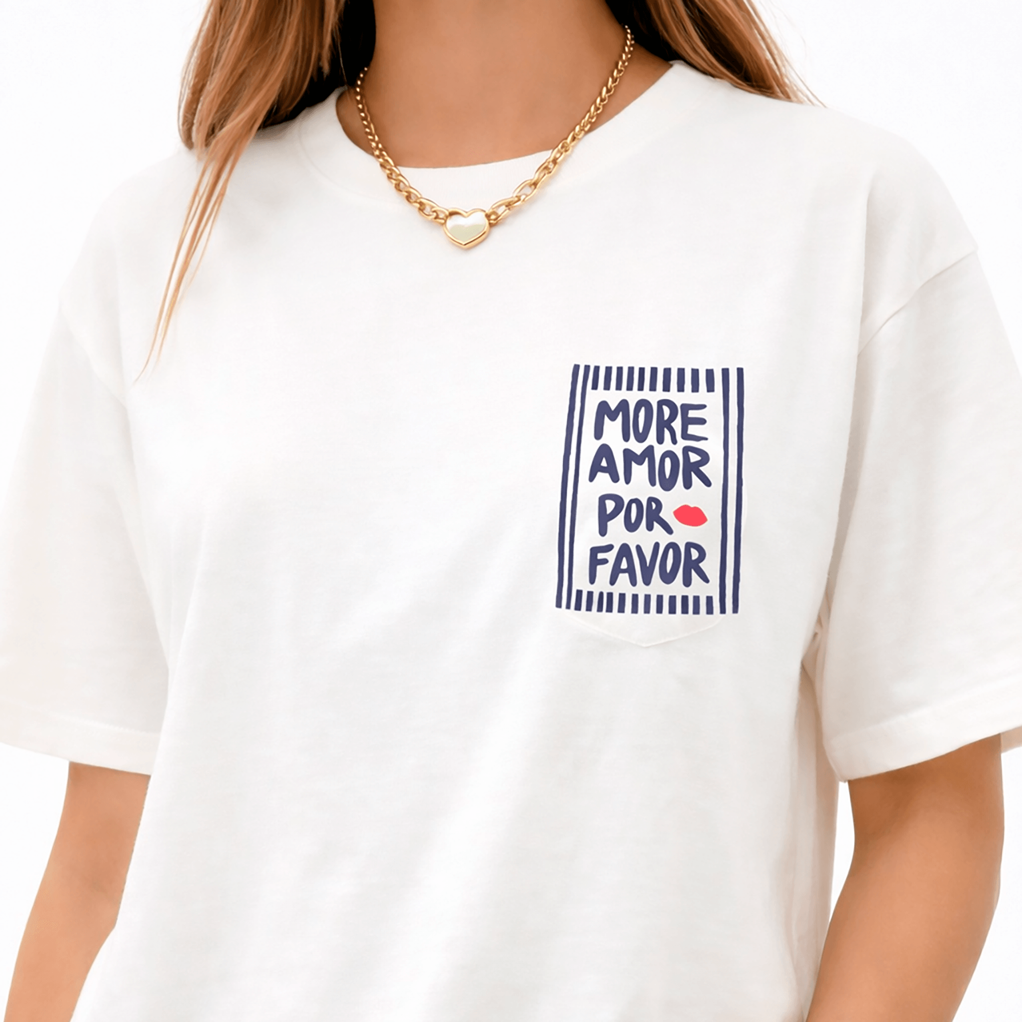 Camiseta Oversize “More Amor” para Mujer – Estampado