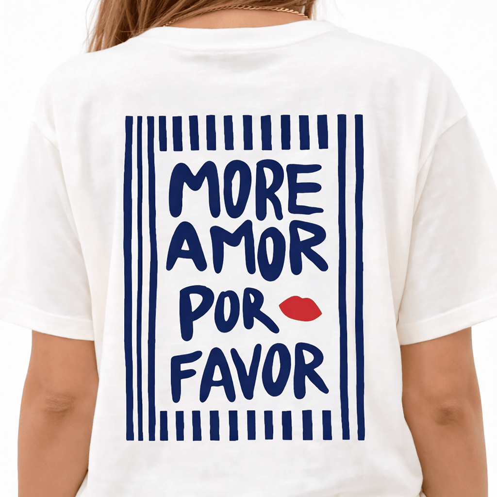 Camiseta Oversize “More Amor” para Mujer – Estampado