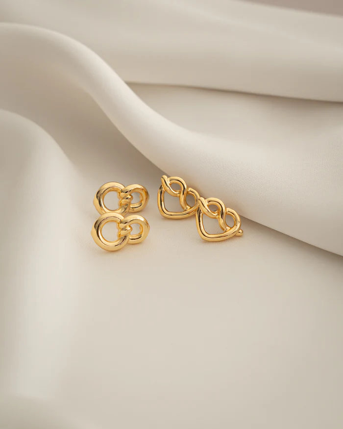 Lazos   Set X2 Aretes Lazo Amor