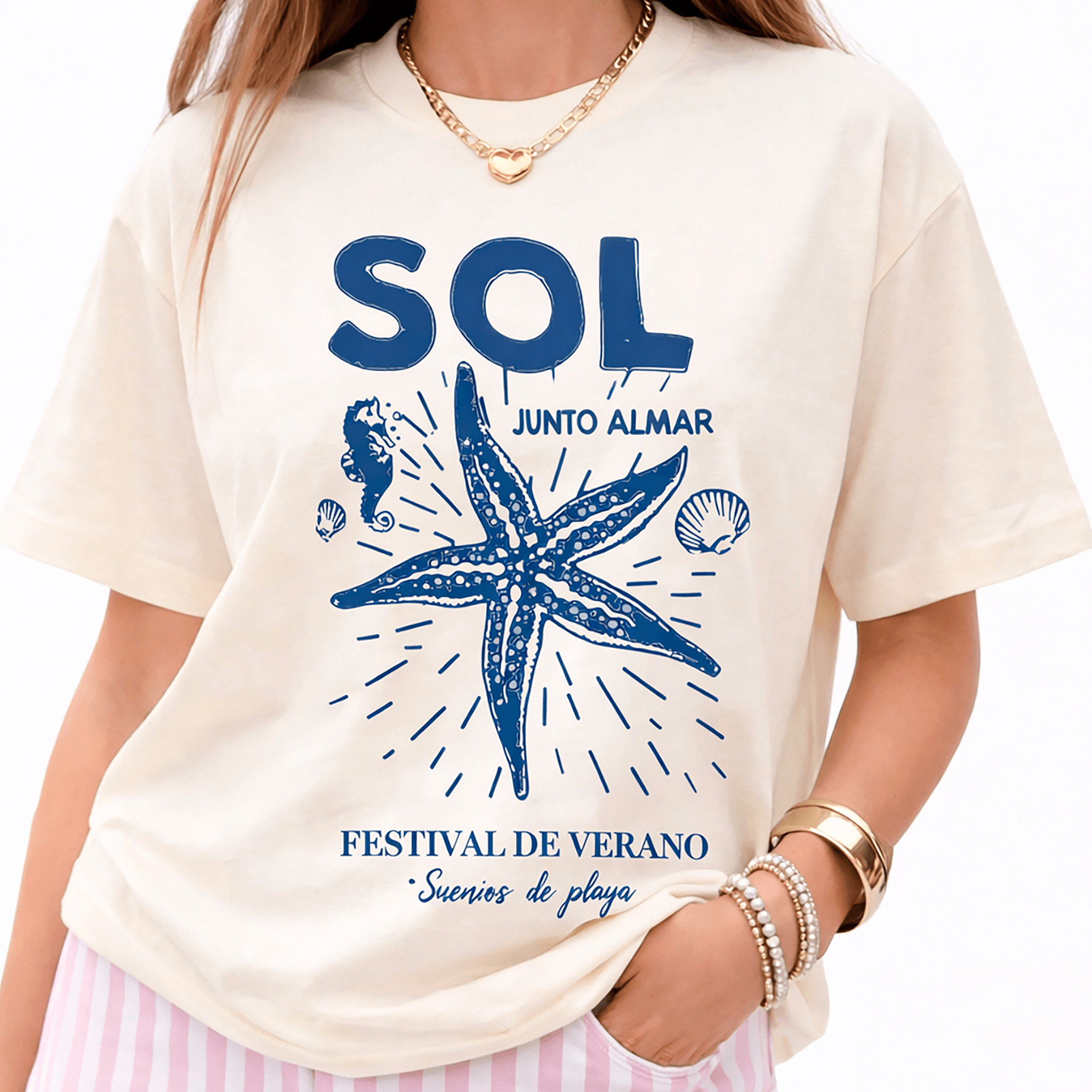 Camiseta oversize para mujer estilo casual
